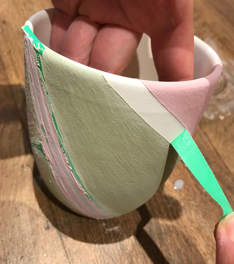 Keramik abkleben