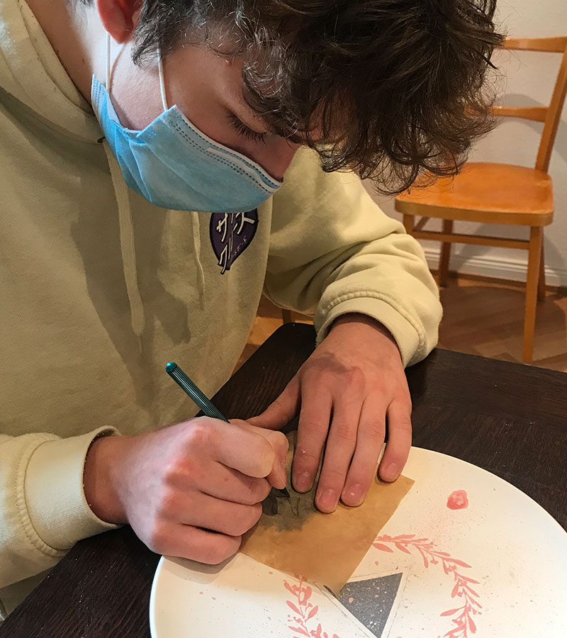 Mit-Bleistift-vorzeichnen