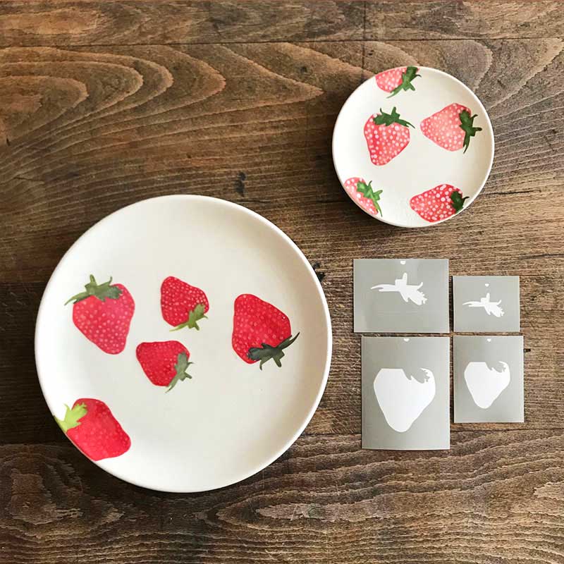 Aufkleber Set "Edbeere groß und klein"