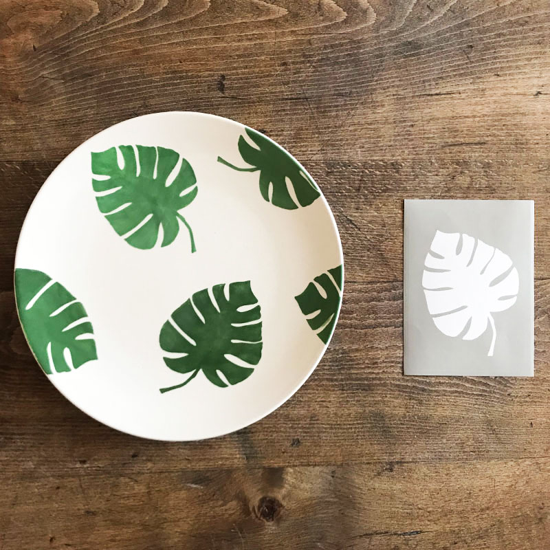 Aufkleber Set "Monstera Blatt"